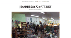 Desktop Screenshot of jeanniesconsignment.com