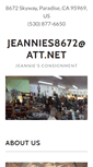 Mobile Screenshot of jeanniesconsignment.com